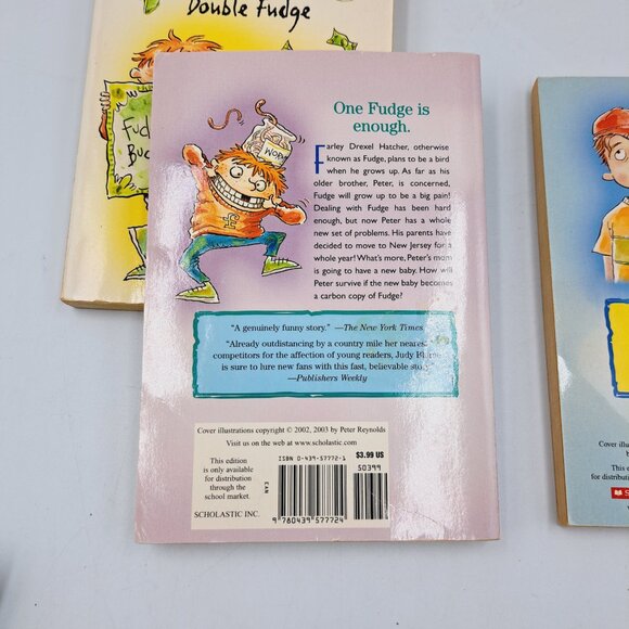 Box Of Fudge 3 Books From Judy Blume: Fudge-A-Mania, Superfudge, Double Fudge - Picture 8 of 13